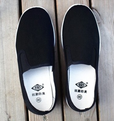 正品际华3517双钱/3522男女士防水布鞋老北京礼仪鞋黑色防滑耐磨