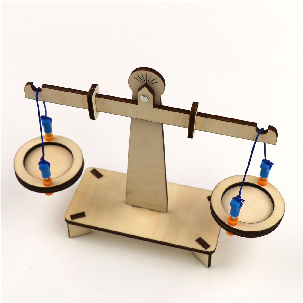 简易天平秤小学生玩具科学手工diy儿童作品拼装实验材料科技制作