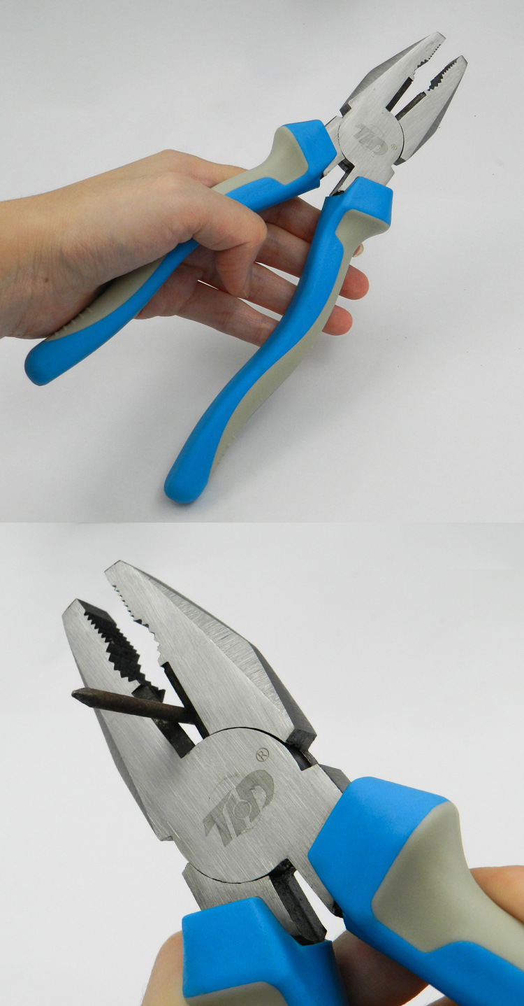 铬钒钢8寸钢丝钳 工业级手钳子老虎钳 多功能家用万用钳电工工具