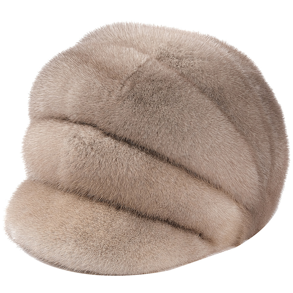 水貂帽子整皮女士冬季貂皮帽中年休闲户外骑士帽冬天妈妈帽老人帽