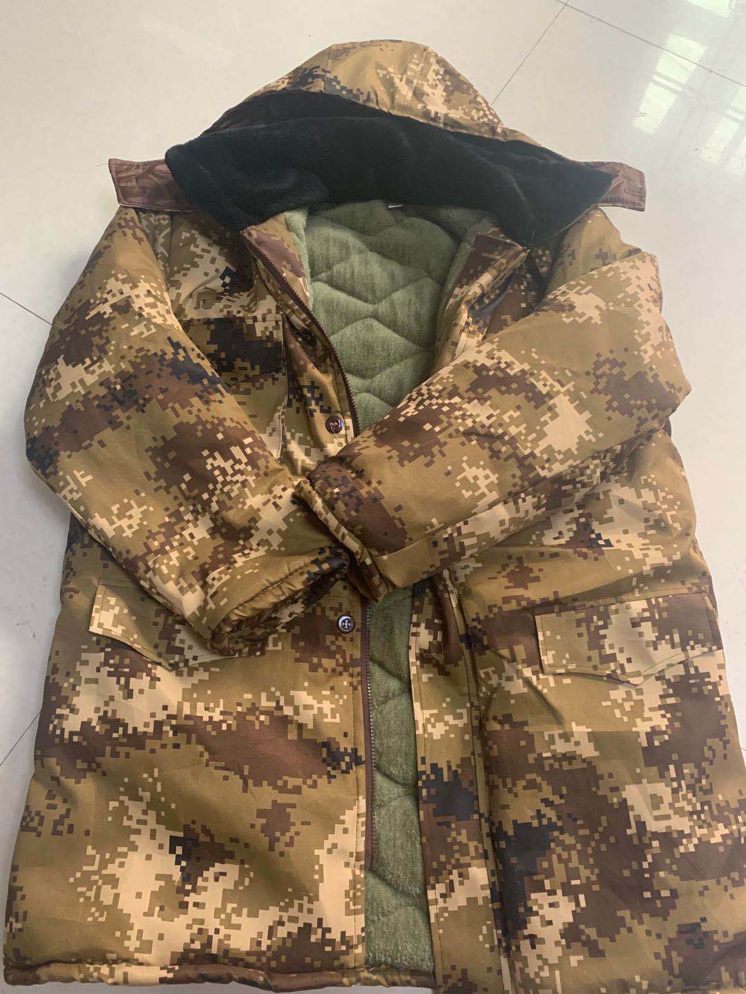 厂家批发迷彩棉袄加绒加厚冷库工作服防寒棉服加大劳保棉服包邮