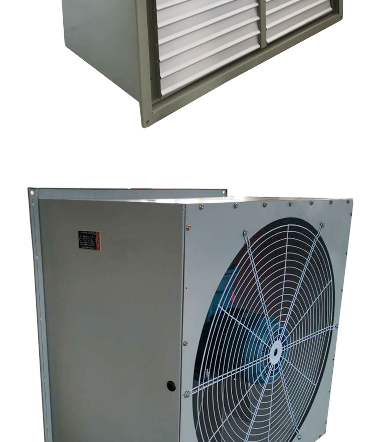 方形壁式轴流风机xbdz边墙通风机工业低噪声dfbz带百叶窗风扇220v
