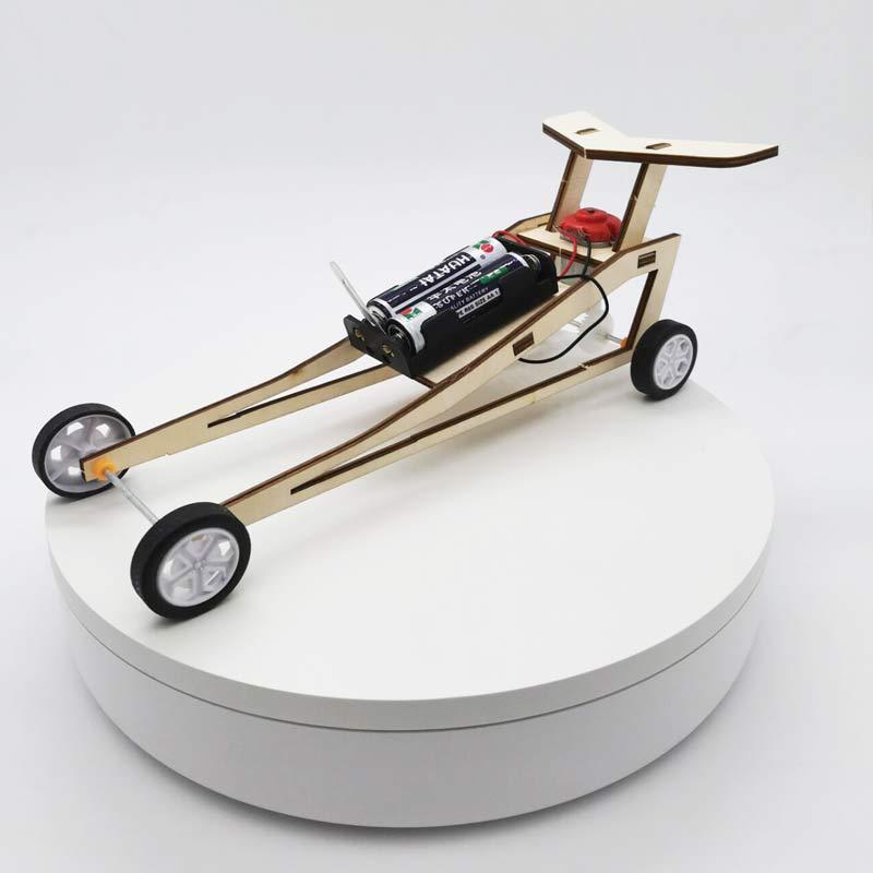小学科技小制作f1赛车diy手工科学实验电动机械木制玩具模型材料