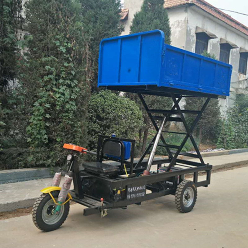 加工电动升降车 批发市场用三轮升降平板车 果园运输升降车