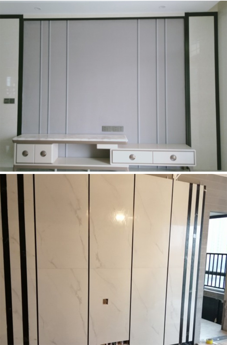 铝合金一字平板压条金属装饰收边条瓷砖缝隙电视背景墙收口