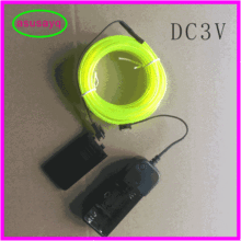 EL发光线冷光线发光绳3米usb驱动器2.3圆线2节5号驱动DC3V销