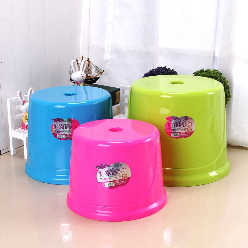 塑料小圆凳加厚成人胶凳家用圆凳圆筒凳子幼儿园儿童矮凳圆形板凳