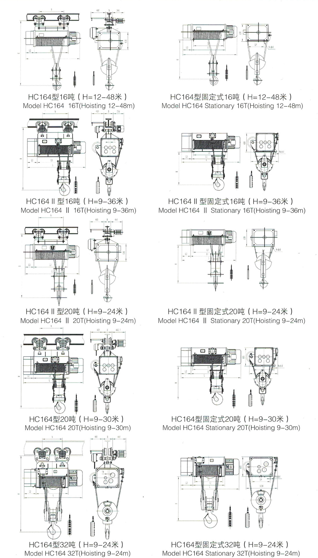 cd,md型单双速 0.5t/1t/2t/3t/5t 钢丝绳电动葫芦 河南矿山