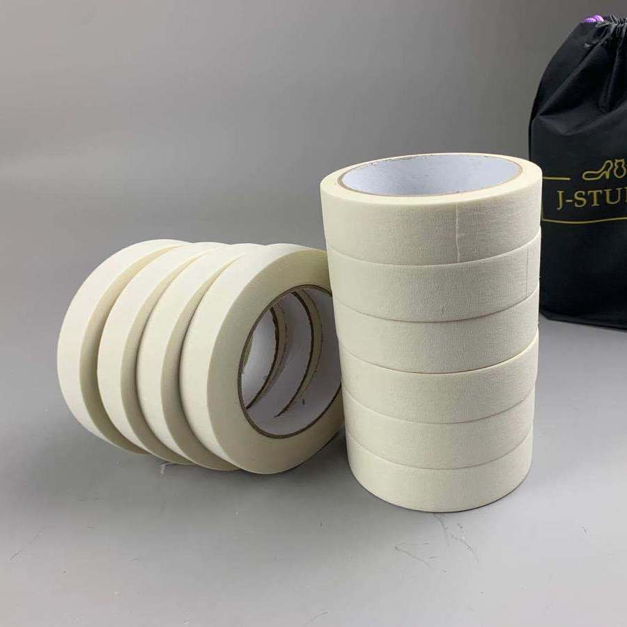 厂家批发定制美纹纸胶装修喷漆遮蔽美缝纸可书写平纹 美纹纸胶带