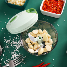 新品亚马逊厨房果蔬处理器家用捣蒜器手拉式迷你拉蒜器辅食搅碎机