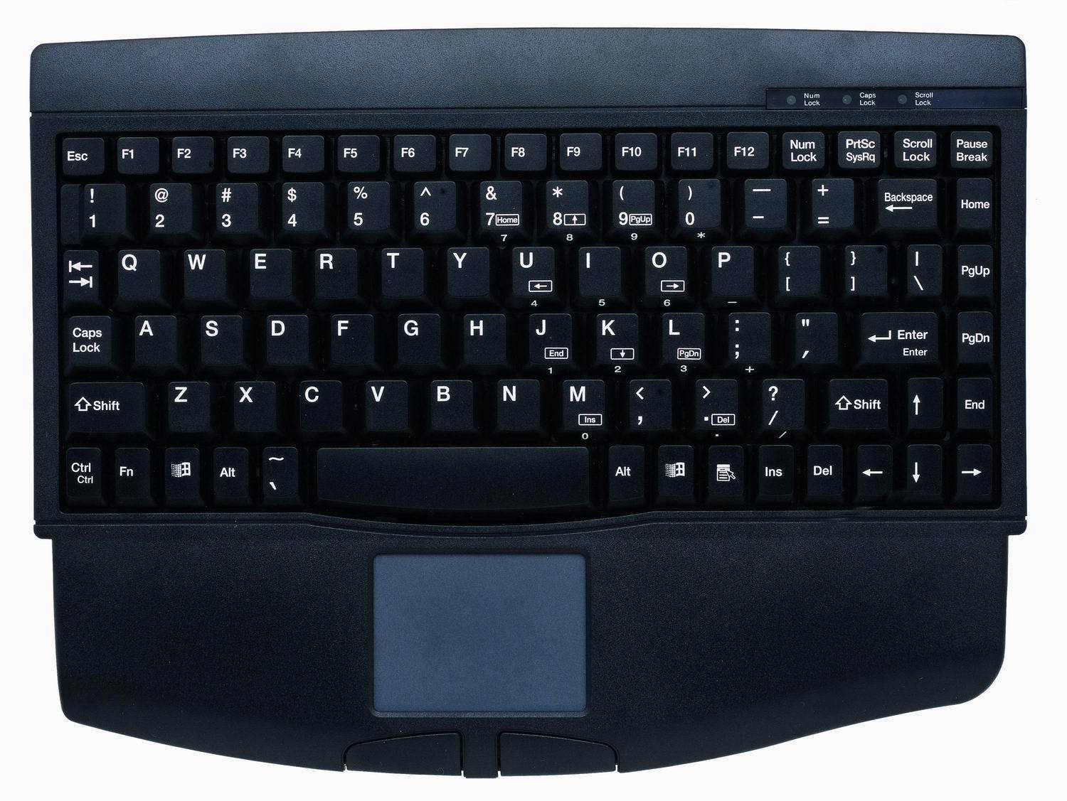 工业触摸ps2键盘 ack-540 touchpad抗干扰数控机柜工控机床房设备