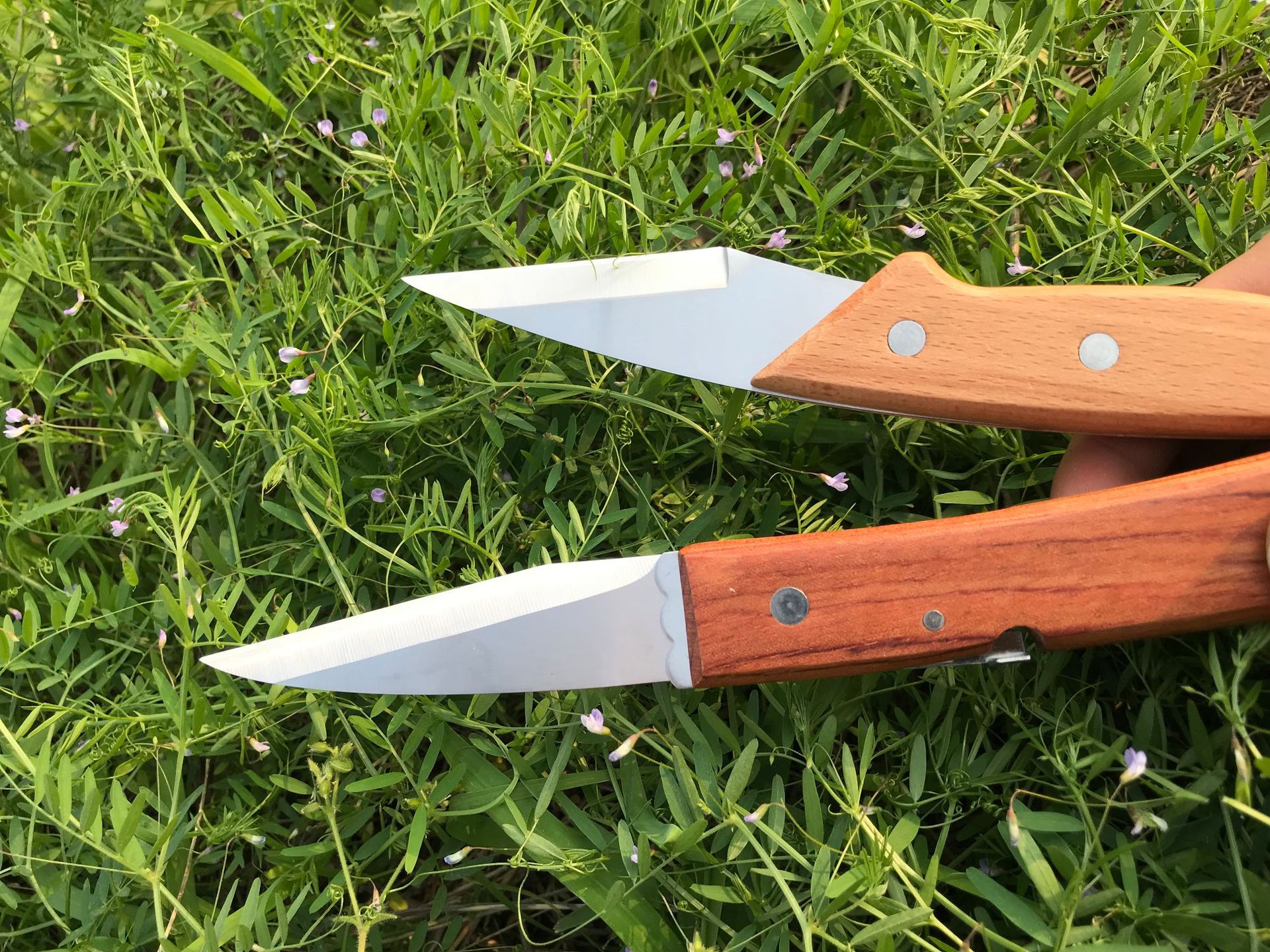 厂家直销 园艺园林嫁接刀折叠木柄专业特级芽接刀削木果树接树刀