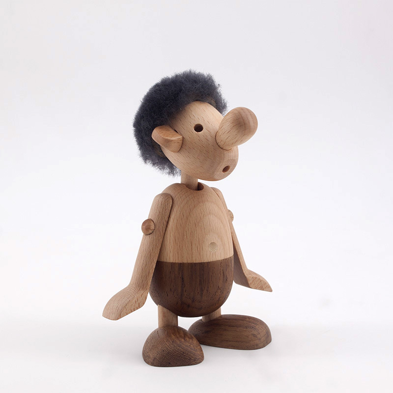 深圳小商品工艺品实木小摆件小矮人丹麦风玩偶人家居装饰木偶人