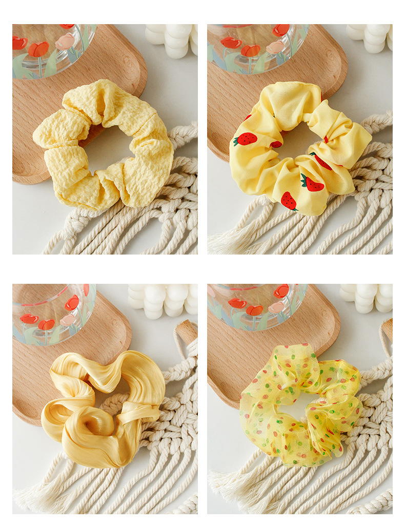 温柔色系猪大肠发圈女复古肥肠头绳少女系网红ins风法式简