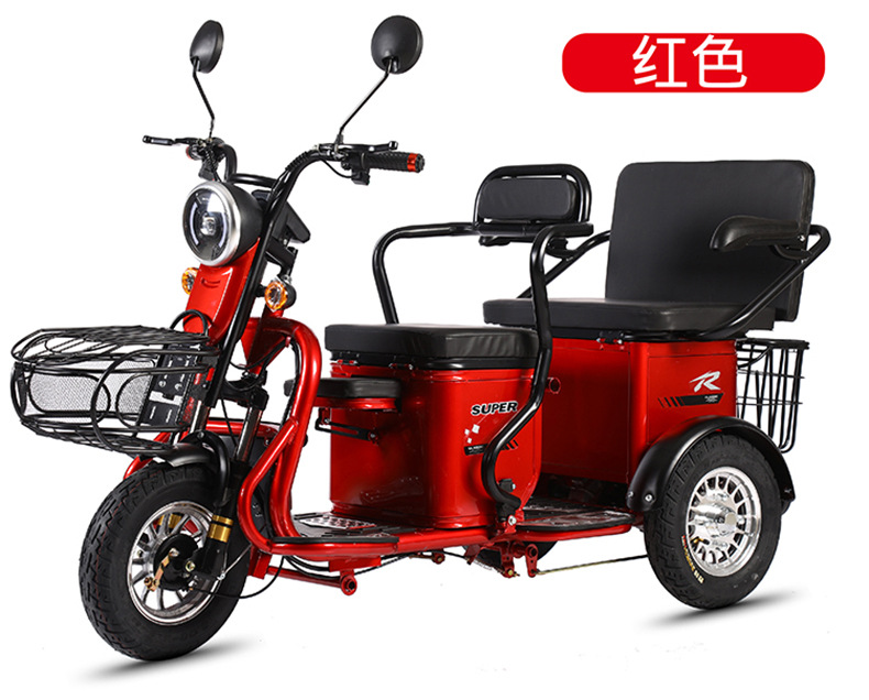 老年人代步产地货源可进电梯锂电电动小蜻蜓成人宝妈电动三轮车