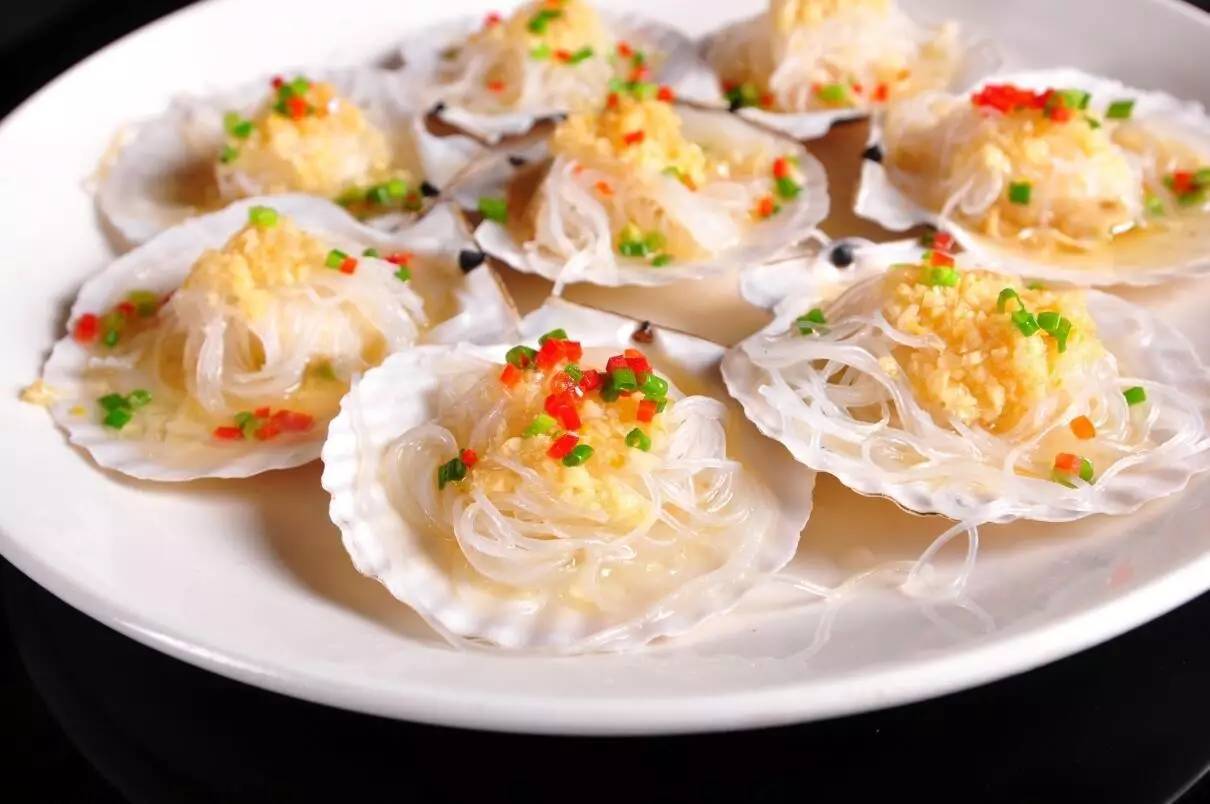 冷冻粉丝贝蒜蓉粉丝扇贝烧烤半壳扇贝冻熟扇贝肉帆立贝虾夷扇贝