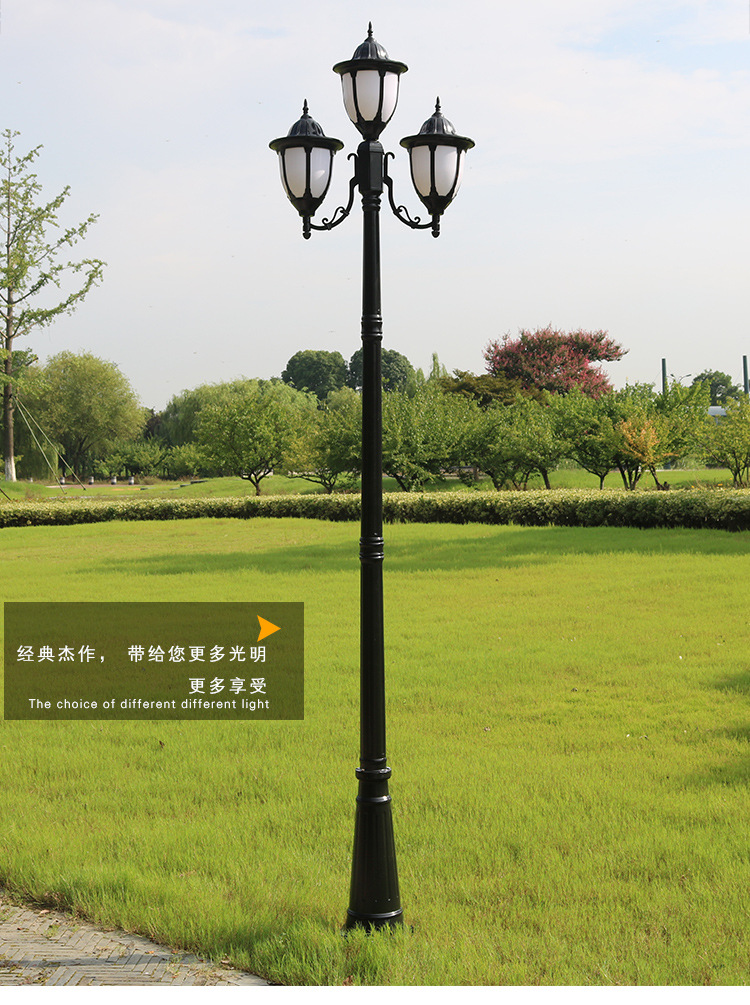 欧式复古庭院灯景观灯小区led灯花园别墅洋房户外防水草坪路灯