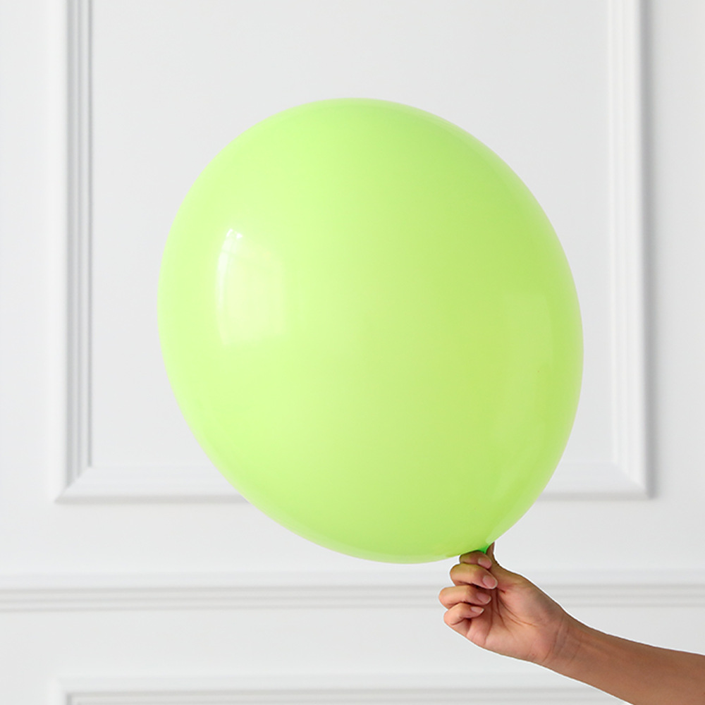 18寸乳胶气球 纯色圆形加厚乳胶气球 哑光正圆生日派对装饰气球