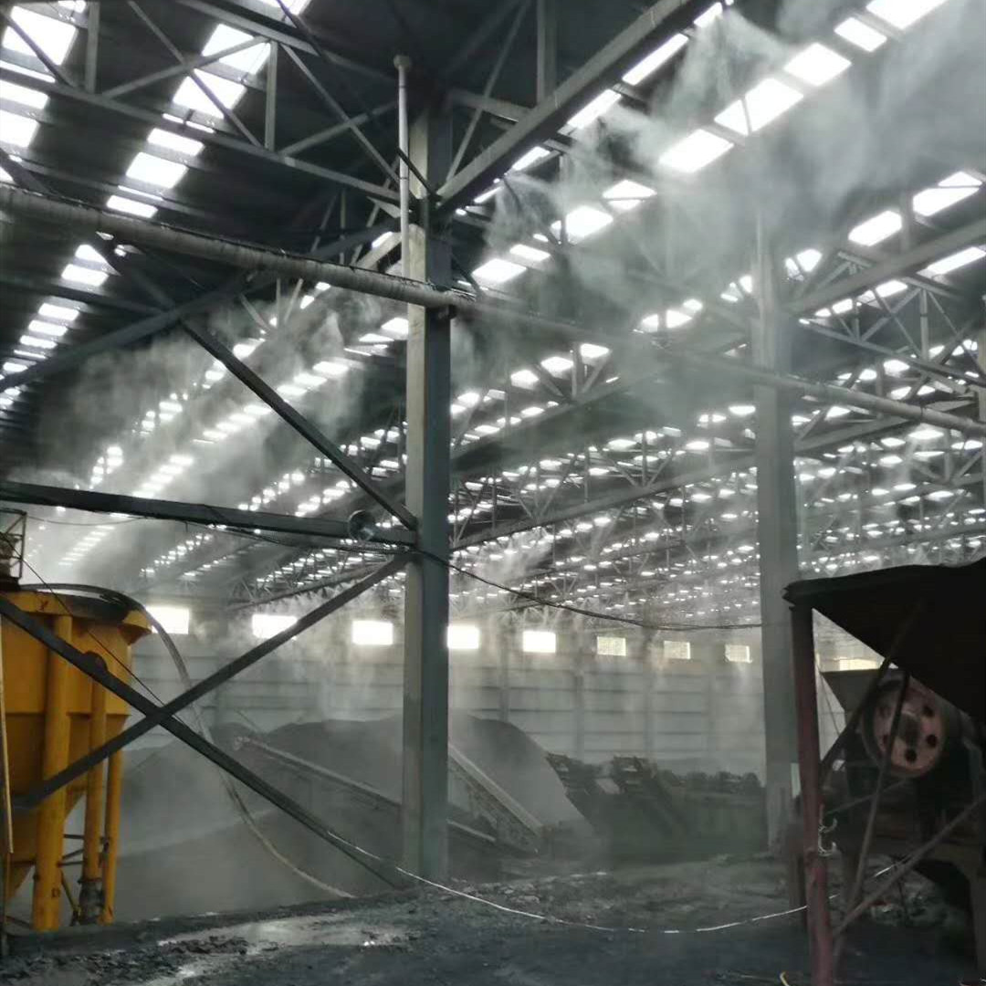 山东围挡喷淋 建筑工地围墙喷淋 车间防尘降尘雾化设备