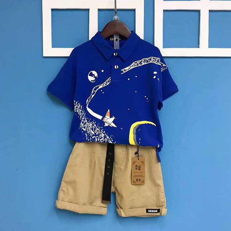 一线大牌童装走份2020新款夏季潮牌宽松韩版男童单件短裤尾单走份