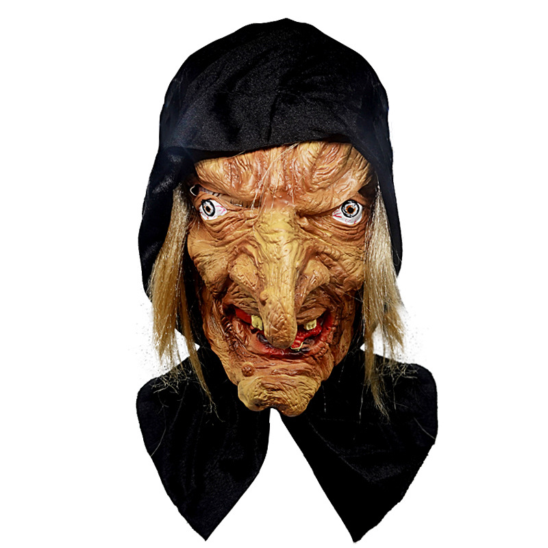 万圣节恐怖面具乳胶头套派对舞会面具女装扮影视道具修女巫婆面具