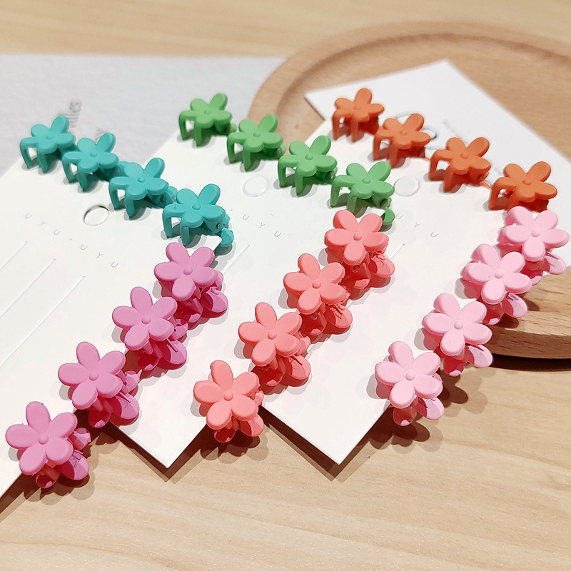 泫雅狡儿童发饰迷你小花朵抓夹 女童宝宝头饰婴儿头卡子彩色发夹