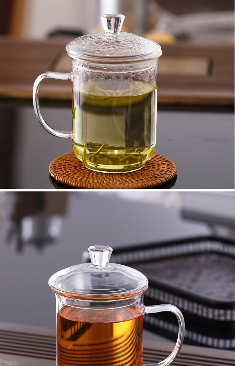 玻璃杯-厂家直销高硼硅办公室家庭茶缸茶杯水杯茗雅家居玻玻日用百货
