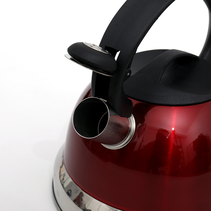 5l彩色鸣音烧水壶硅胶柄鸣笛煮水壶口哨壶coffee pot