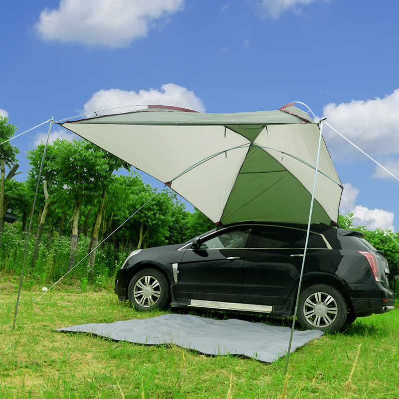 Car Side Canopy Sunshade Tent Oversized Side Account outside Camping Side Shed Sun Protection Rain Proof Car Self-Driving Travel