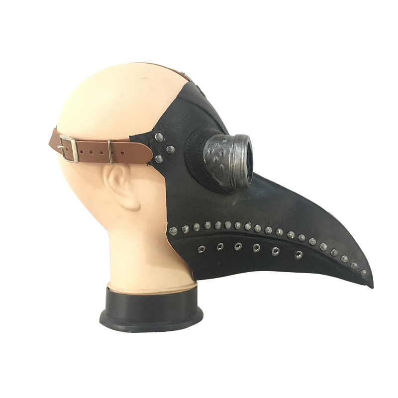 Factory in Stock Steampunk Plague Doctor Mask Beak Latex Mask Personalized Protective Foam Splash-Proof Artifact