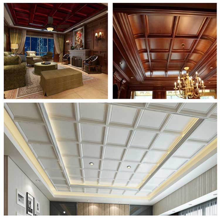 新型树脂天花板防腐蚀防水集成吊顶立体塑料扣片pvc房屋顶棚扣板