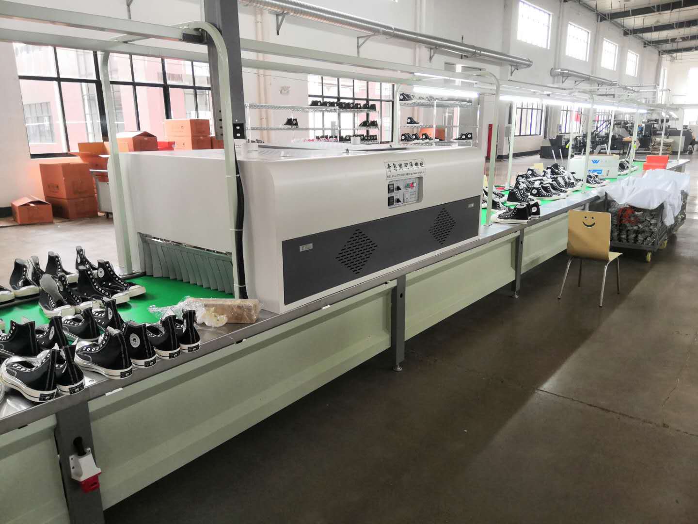 制鞋设备 鞋机 制鞋流水线 红外线烘箱 二手流水线