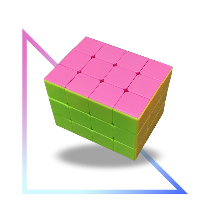 糖果色334魔方3x3x4免贴纸 异形 外贸创意减压玩具 批发