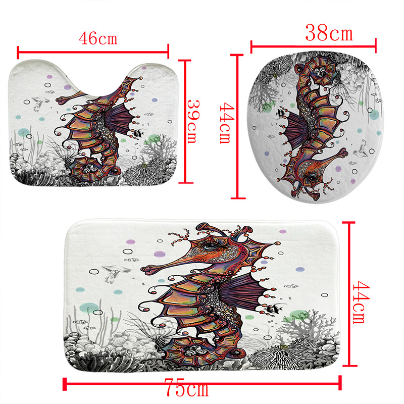 3D Digital Printing Shower Curtain Animal Series Waterproof Green Shower Curtain Bathroom Curtain Manufacturers Supply Personalized Production