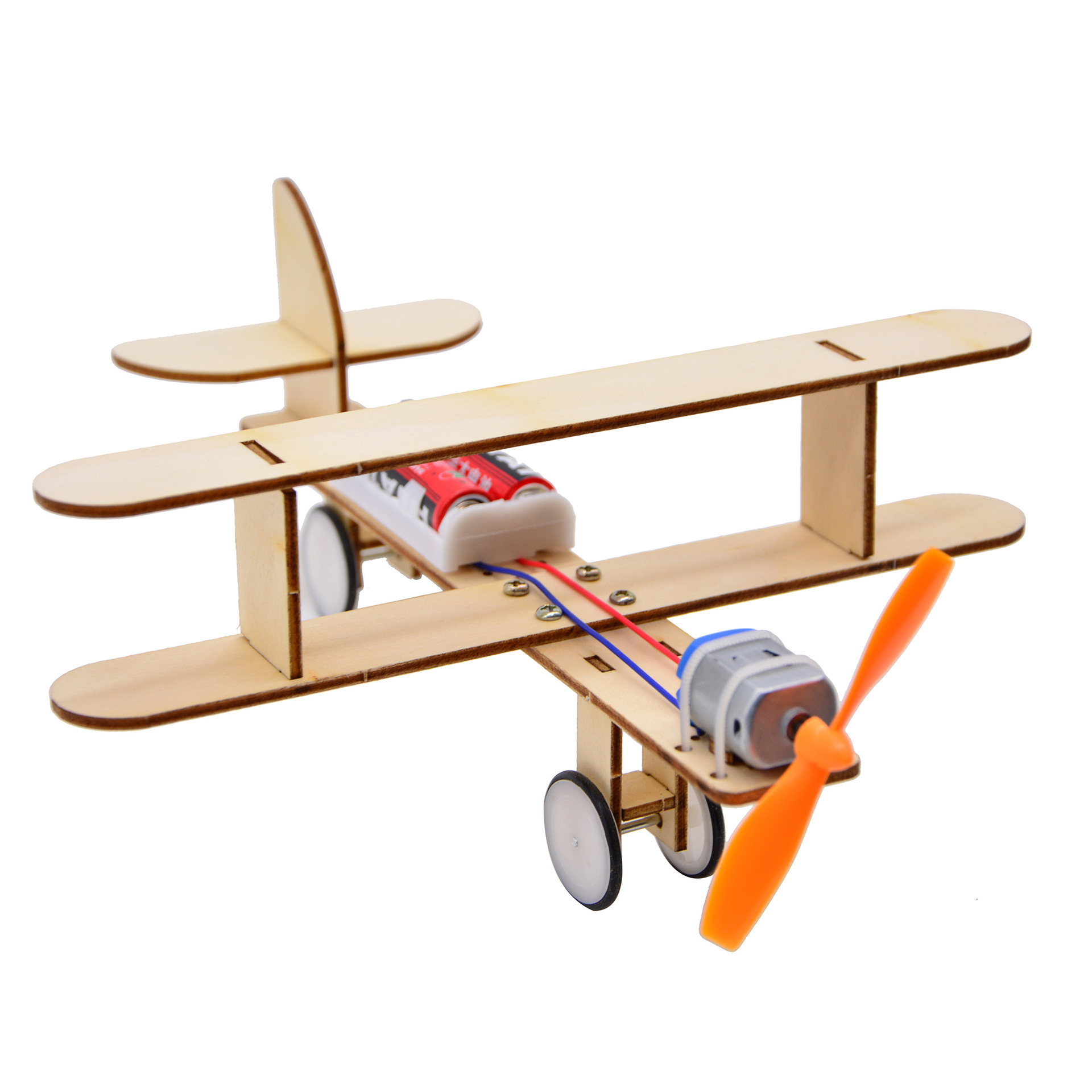 大号电动滑行飞机小制作 diy科技小发明学生手工材料科普飞机模型