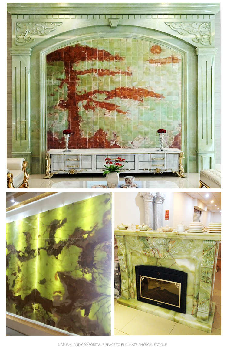 天然玉石古青玉壁炉石线门套门槛石飘窗台背景墙地板石家具茶几面