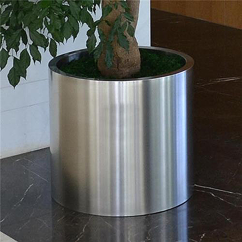 厂区批发户外不锈钢移动花箱 广场商场景观花坛 可定制异形花箱