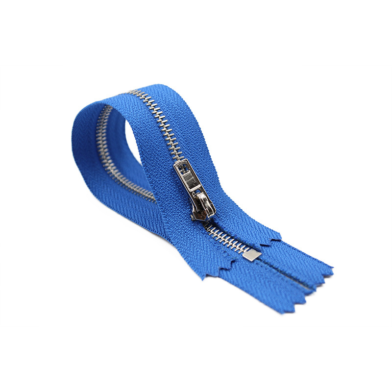 外贸跨境电商拉链厂铝玉米彩牙y牙码装拉链头金属拉链外套定制款