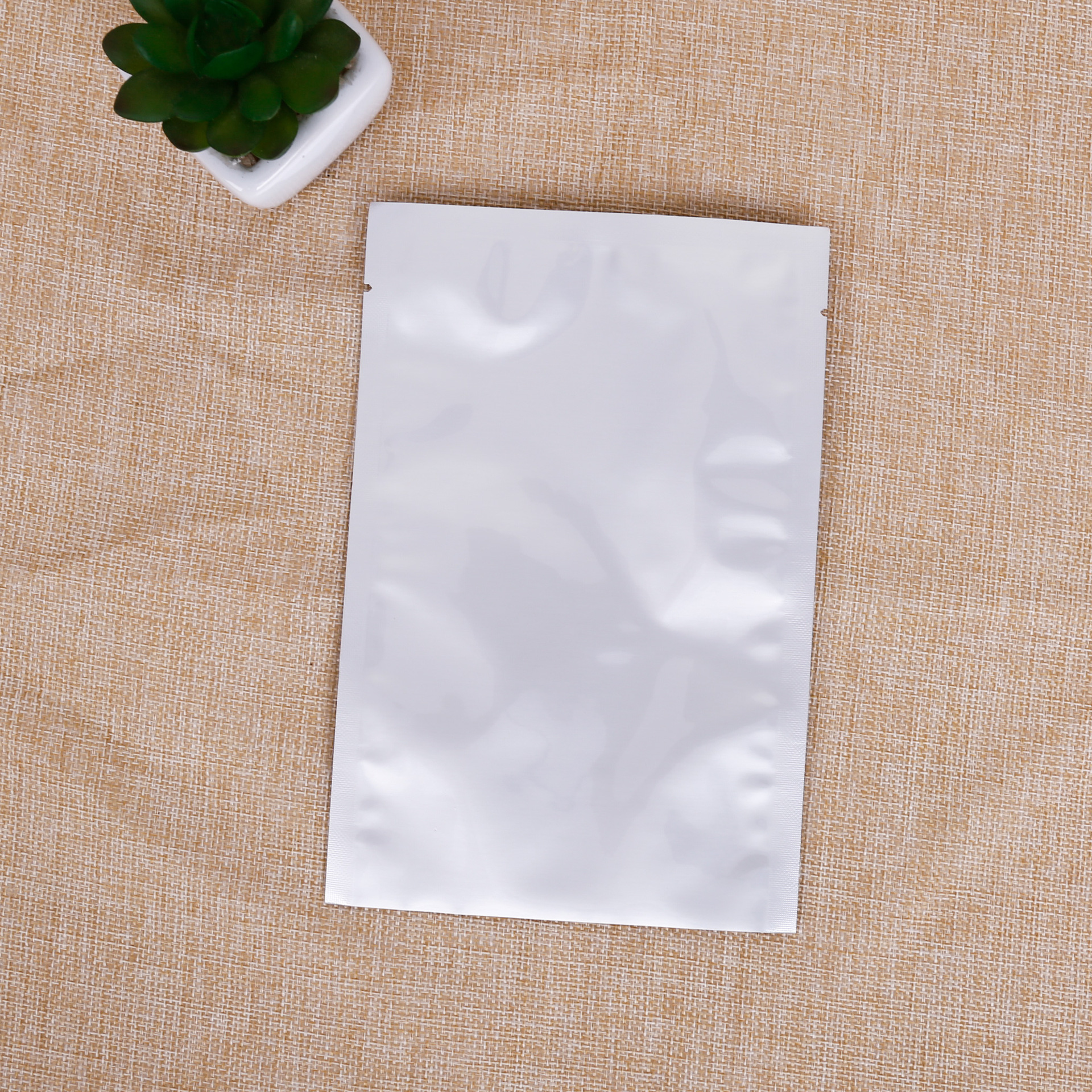 现货空白袋铝箔面膜袋茶叶风琴袋真空包装替换试用装袋子定制