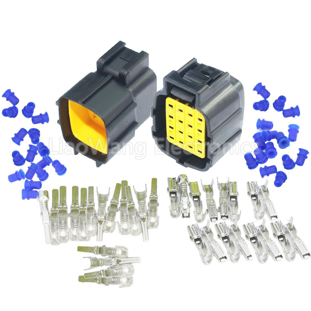 8汽车防水连接器塑料件护套汽车接插件护套车用16p