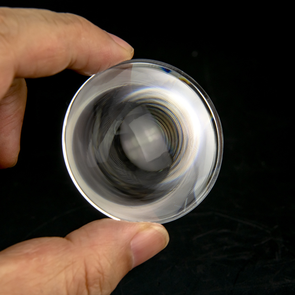 厂家设计定制菲涅尔透镜螺纹聚光镜短焦圆形直径30电筒改装用镜片