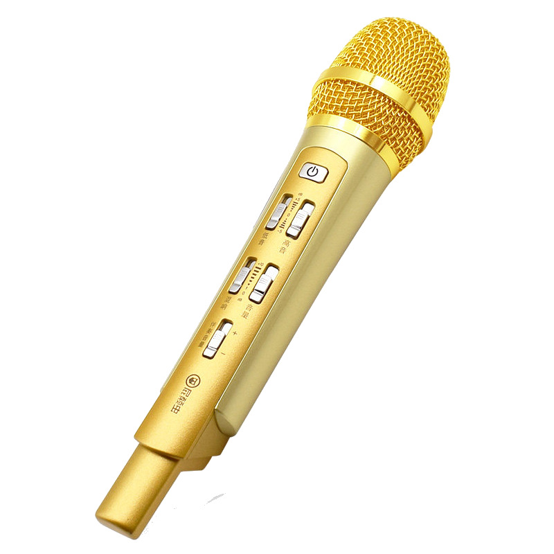 屁颠虫mc700全民手机k歌麦克风直播声卡户外汽车蓝牙无线车载话筒