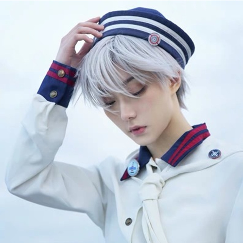 假发男cos韩版帅气短发逼真日系二次元短直发自然蓬松假发套批发