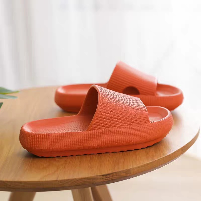 Couples Sandals Poop Feeling Platform Eva Slippers Women's Summer Beach Shoes Soft Bottom Home Indoor Bathroom Slippers