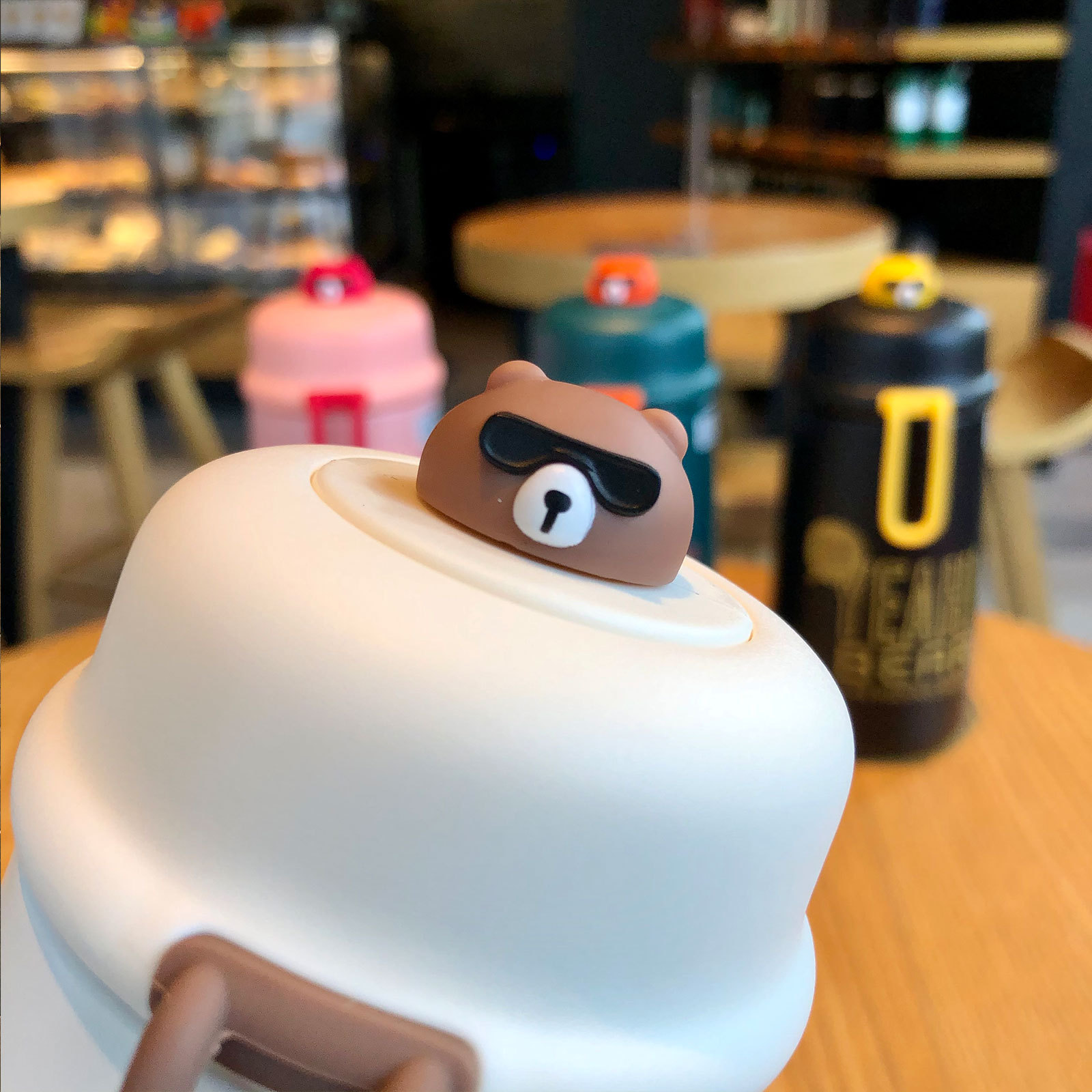 转转熊保温杯女士可爱学生创意小巧个性潮流简约便携少女水瓶杯子