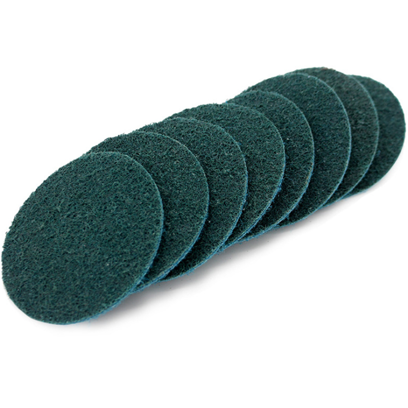 3寸75mm砂碟尼龙转聚砂碟纤维不织布螺旋砂碟拉丝去毛刺抛光打磨