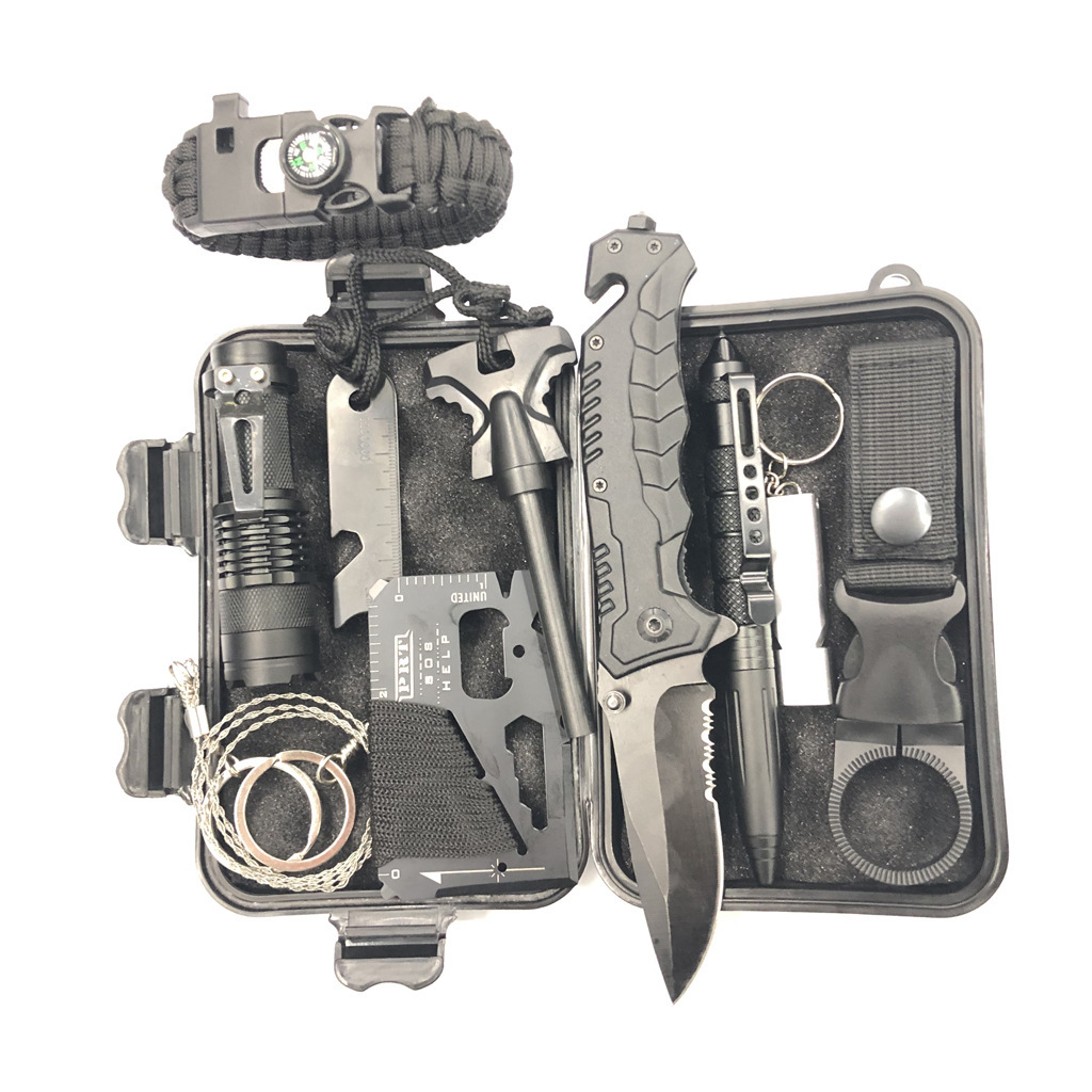 户外edc装备求生宝盒生存工具套装多功能野外急救盒sos应急用品