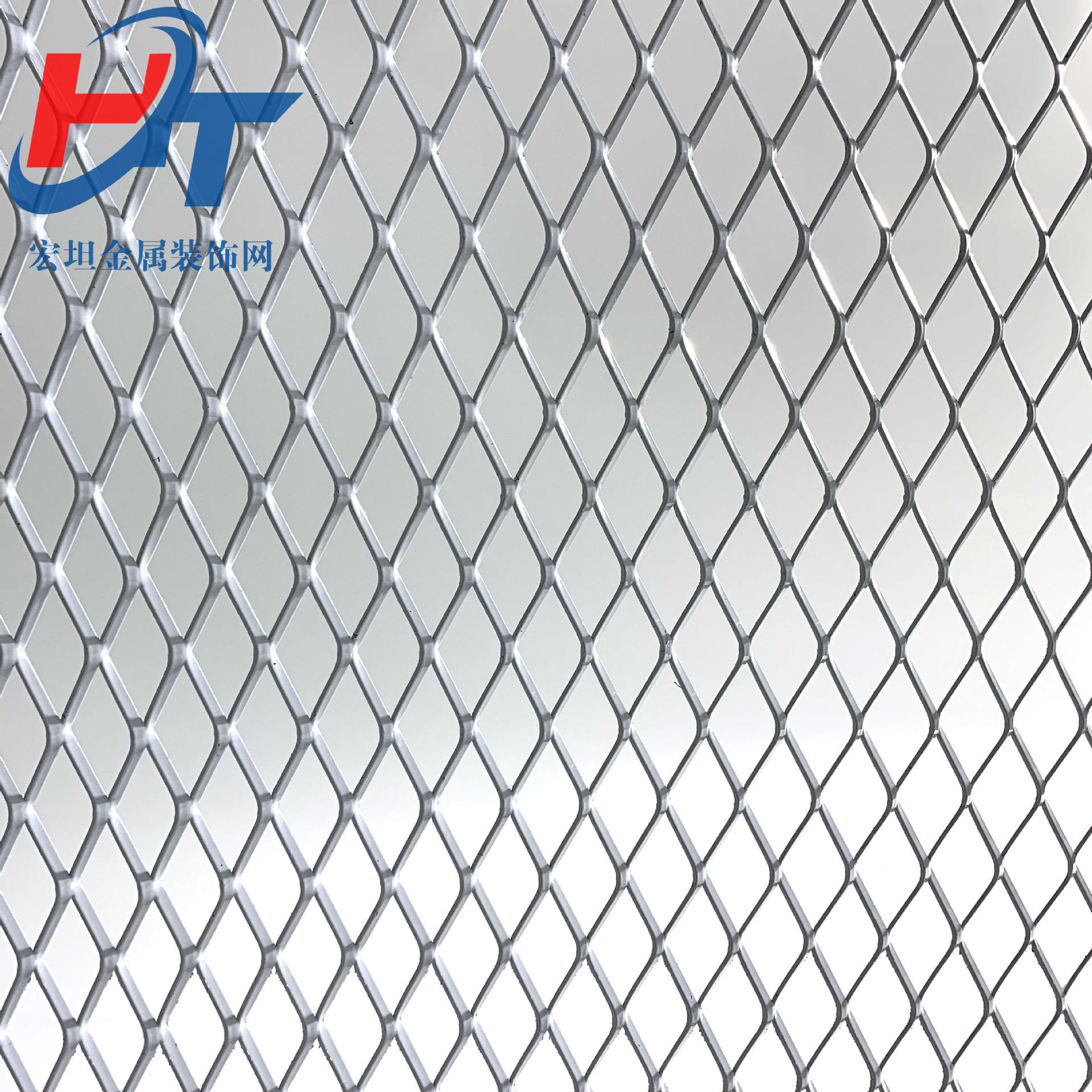 钢板网菱形网格铁网金属钢板拉伸网 菱形吊顶装饰铁丝网钢板网片