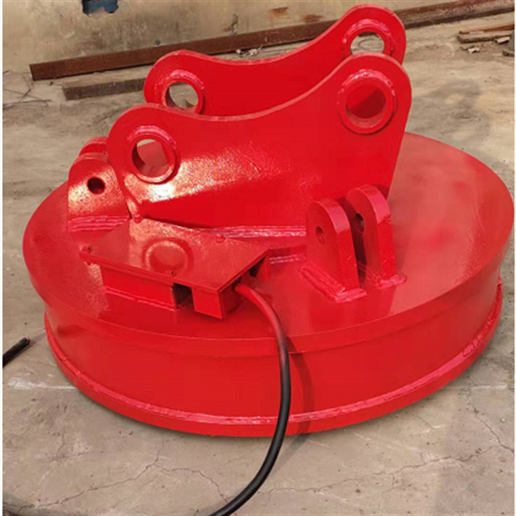 挖机改装电吸盘 1吨铲车电磁吸盘 吸力又大又稳定