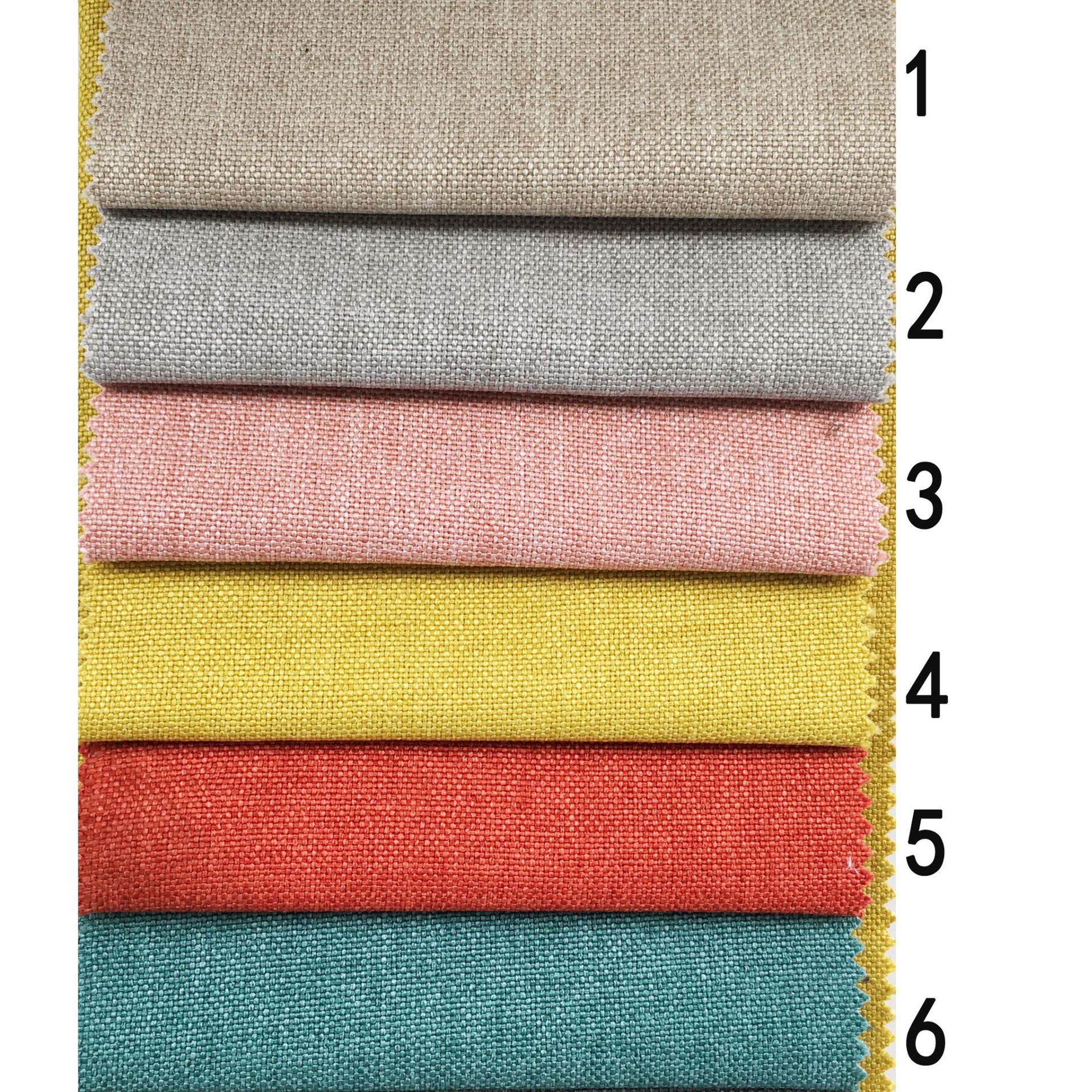 纯色细麻沙发布料涤纶面料靠垫桌布台布抱枕沙发细麻布料